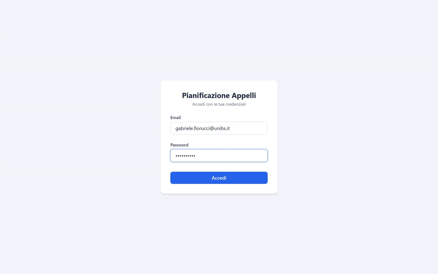 Il login