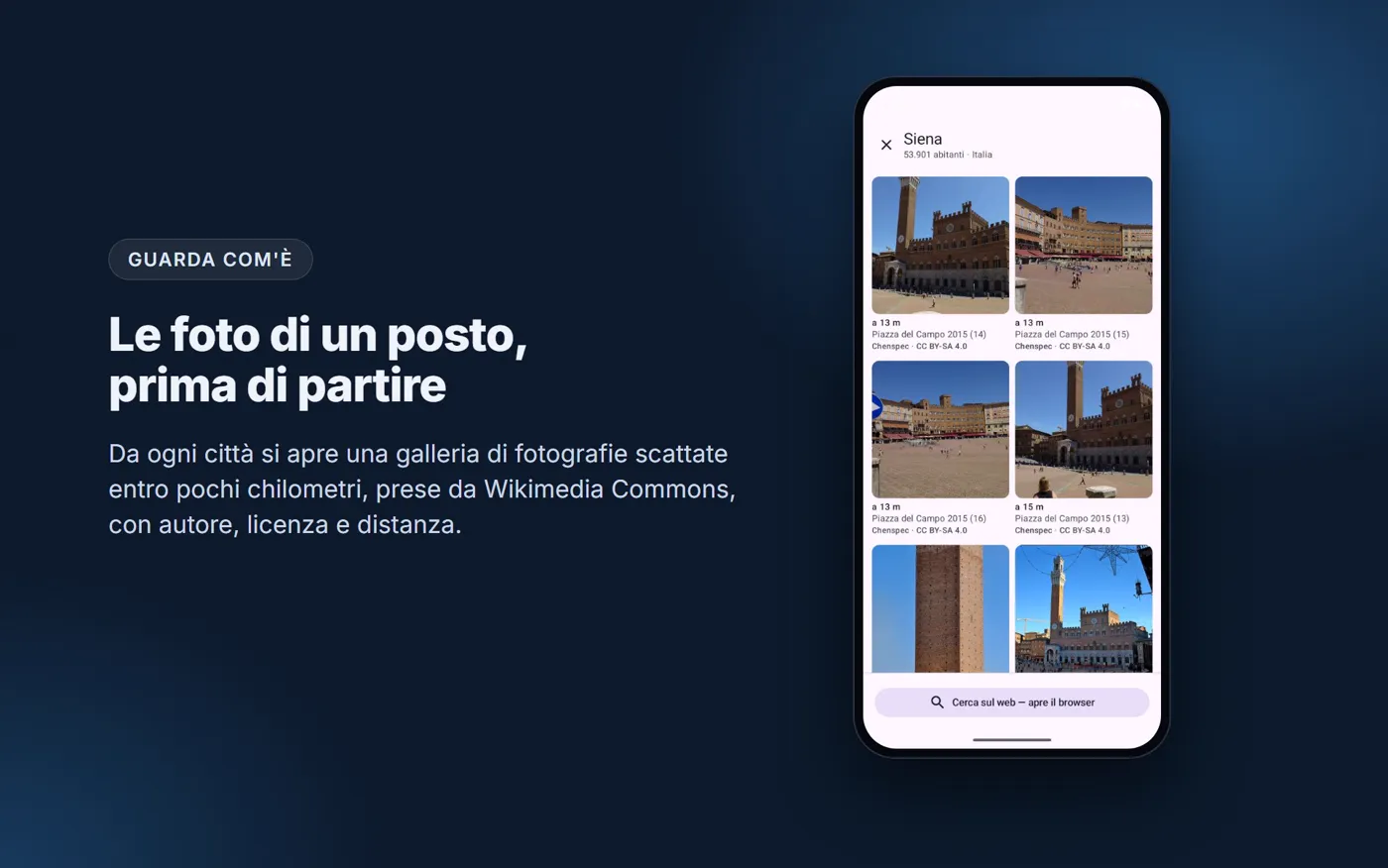 La galleria di una città